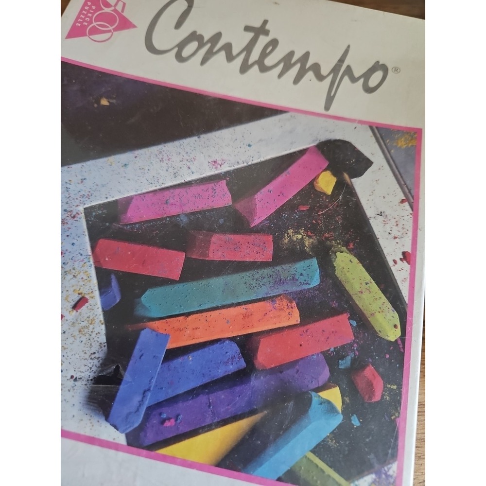Contempo Sealed 500 Piece Interlocking Jigsaw Puzzle colours. NEW. 90s